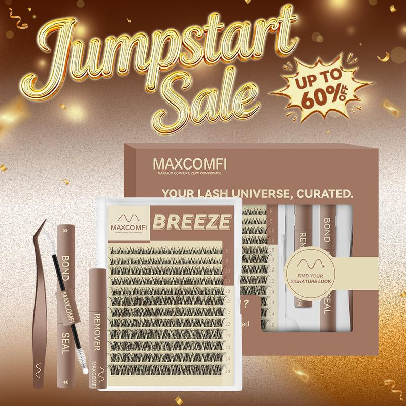 Spider Lashes Breeze | DD Curl Kylie&Kim Lashes Maxcomfi Vibe but Better Long-Lasting Waterproof & Super Soft&Thin Band | Venus Velure Waterproof Long-Lasting Natural Daily Beginner-Friendly DIY Lashes for Flawless Voluminous Look Trendy Must-Have