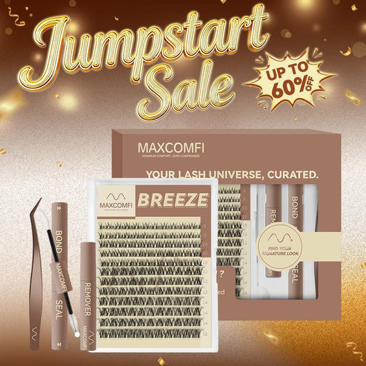 Spider Lashes Breeze | DD Curl Kylie&Kim Lashes Maxcomfi Vibe but Better Long-Lasting Waterproof & Super Soft&Thin Band | Venus Velure Waterproof Long-Lasting Natural Daily Beginner-Friendly DIY Lashes for Flawless Voluminous Look Trendy Must-Have