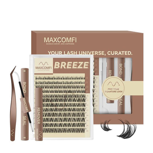 Spider Lashes Breeze | DD Curl Kylie&Kim Lashes Maxcomfi Vibe but Better Long-Lasting Waterproof & Super Soft&Thin Band | Venus Velure Waterproof Long-Lasting Natural Daily Beginner-Friendly DIY Lashes for Flawless Voluminous Look Trendy Must-Have