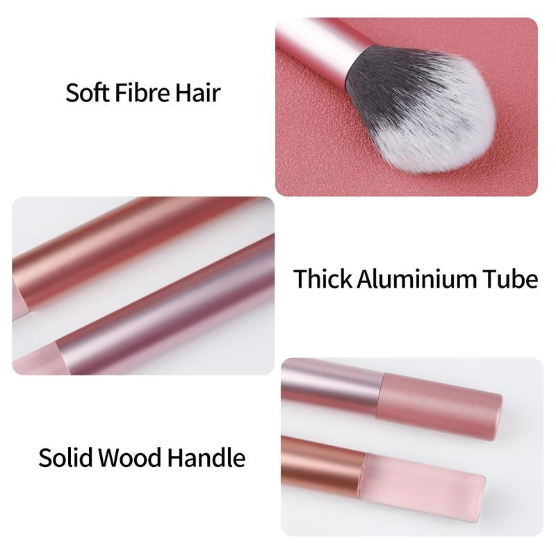 4Pcs Makeup Brush Set, Loose Powder Brush, Eyeshadow Brush, Highlighter Brush, Nose Shadow Brush, Professional Makeup Tools for Women